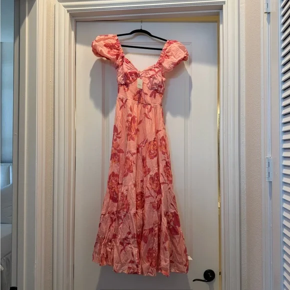Free People Pink Floral Maxi Dress - Picture 5 of 5